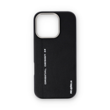 iPhone 16 PRO black Leather Magsafe Mr. Monkey nugarėlė 1