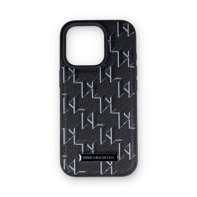 iPhone 16 PRO black Magsafe PU Hot Stamp KARL LAGERFELD nugarėlė 8