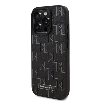 iPhone 16 PRO black Magsafe PU Hot Stamp KARL LAGERFELD nugarėlė 1