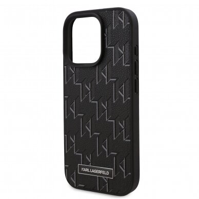 iPhone 16 PRO black Magsafe PU Hot Stamp KARL LAGERFELD nugarėlė 5