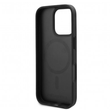 iPhone 16 PRO black Magsafe PU Hot Stamp KARL LAGERFELD nugarėlė 6