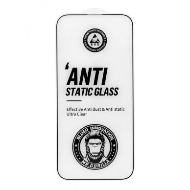 iPhone 16 PRO black pilnas Mr. Monkey 5D stiklas 2
