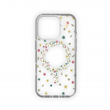 iPhone 16 PRO iDeal Of Sweden Clear MagSafe nugarėlė Petite Floral