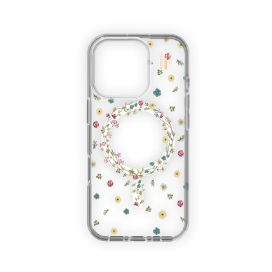 iPhone 16 PRO iDeal Of Sweden Clear MagSafe nugarėlė Petite Floral