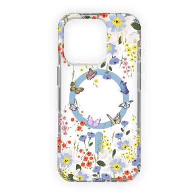iPhone 16 PRO iDeal Of Sweden Clear nugarėlė MagSafe Artistic Garden