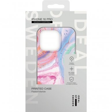 iPhone 16 PRO iDeal Of Sweden MagSafe nugarėlė Pastel Marble 3