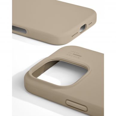 iPhone 16 PRO iDeal Of Sweden nugarėlė MagSafe Silicone Beige 3