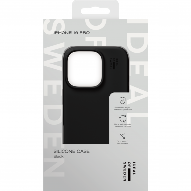 iPhone 16 PRO iDeal Of Sweden nugarėlė MagSafe Silicone Black 2