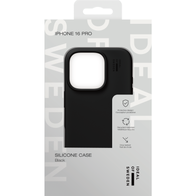 iPhone 16 PRO iDeal Of Sweden nugarėlė MagSafe Silicone Black 2