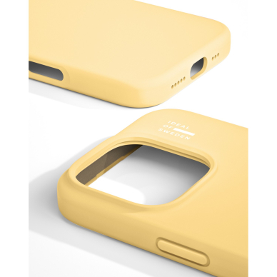 iPhone 16 PRO iDeal Of Sweden nugarėlė MagSafe Silicone Soft Lemon 2