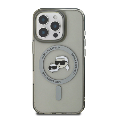 iPhone 16 PRO MAX black Magsafe IML Metal KC Heads KARL LAGERFELD nugarėlė 2