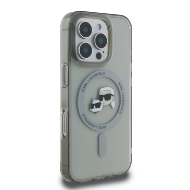 iPhone 16 PRO MAX black Magsafe IML Metal KC Heads KARL LAGERFELD nugarėlė 3