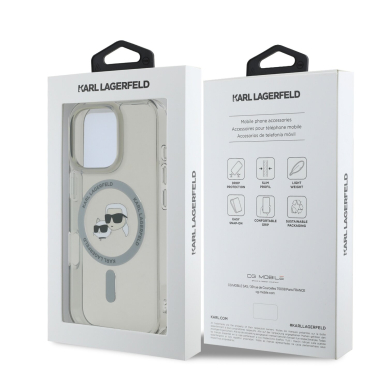 iPhone 16 PRO MAX black Magsafe IML Metal KC Heads KARL LAGERFELD nugarėlė 7