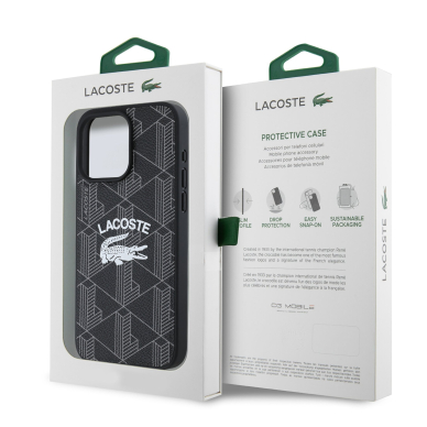 iPhone 16 PRO MAX black Magsafe Mono PU Vintage Logo LACOSTE nugarėlė 7