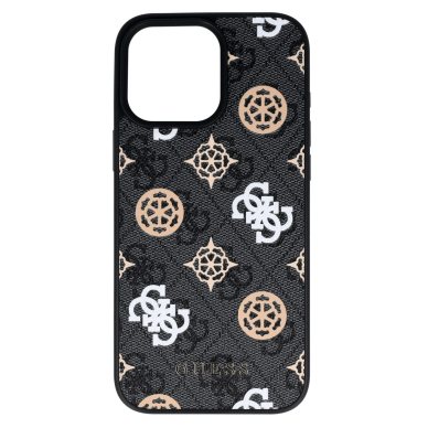 iPhone 16 PRO MAX black Magsafe Peony GUESS nugarėlė