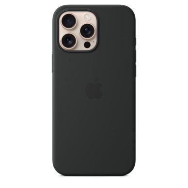 iPhone 16 PRO MAX Black Original Silicone MagSafe nugarėlė MYYT3ZM/A