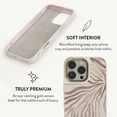 iPhone 16 PRO MAX Elite Light Gold Magsafe Lustre BURGA nugarėlė 1