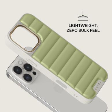 iPhone 16 PRO MAX Elite Light Puffy Gold Matcha BURGA nugarėlė 3
