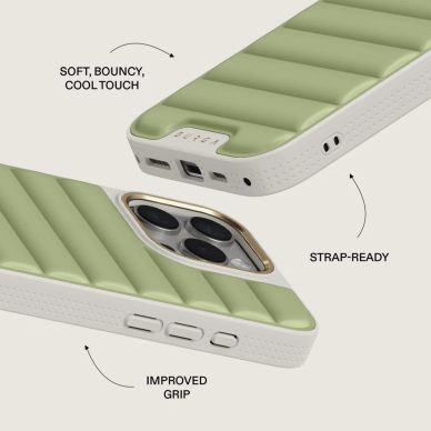 iPhone 16 PRO MAX Elite Light Puffy Gold Matcha BURGA nugarėlė 5