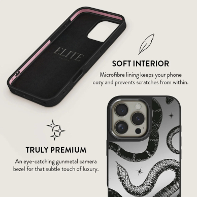 iPhone 16 PRO MAX Elite Mirror Gunmetal Magsafe Poison BURGA nugarėlė 6