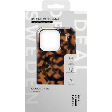 iPhone 16 PRO MAX iDeal Of Sweden Clear nugarėlė MagSafe Tortoise 2