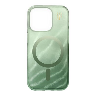 iPhone 16 PRO MAX iDeal Of Sweden Clear Sage Green MagSafe nugarėlė