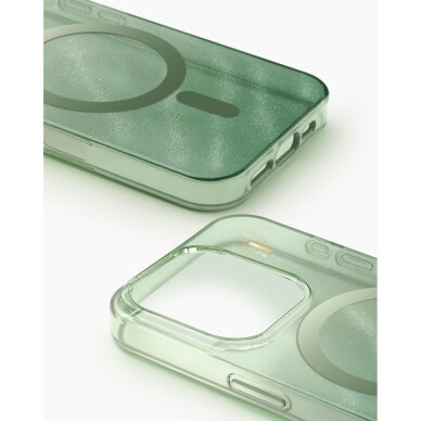 iPhone 16 PRO MAX iDeal Of Sweden Clear Sage Green MagSafe nugarėlė 3