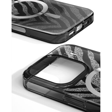 iPhone 16 PRO MAX iDeal Of Sweden Clear Zebra Mystique MagSafe nugarėlė 3