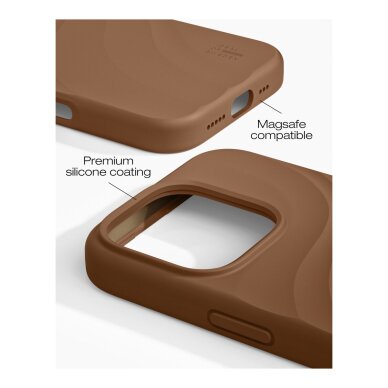 iPhone 16 PRO MAX iDeal Of Sweden Soft Swirl Silicone MagSafe Salted Caramel nugarėlė 1
