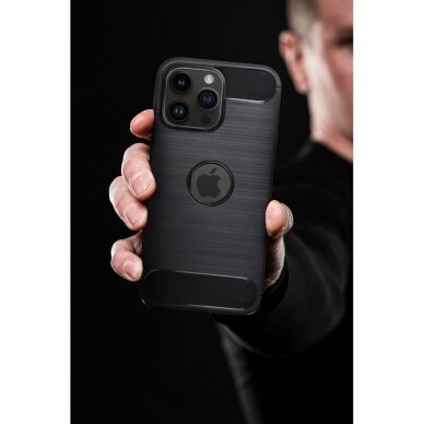 iPhone 16 PRO MAX juoda LYGCARBON nugarėlė 2