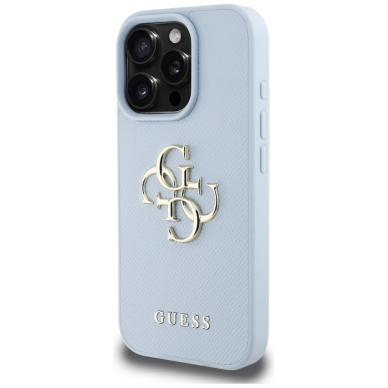 iPhone 16 PRO MAX light blue Big 4G Logo Classic GUESS nugarėlė 1