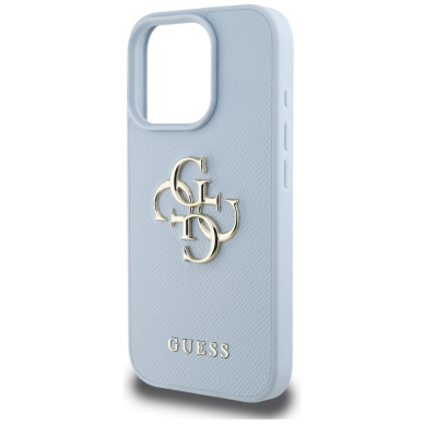 iPhone 16 PRO MAX light blue Big 4G Logo Classic GUESS nugarėlė 5