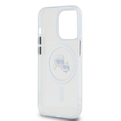 iPhone 16 PRO MAX white Magsafe IML Metal KC Heads KARL LAGERFELD nugarėlė 6