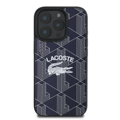 iPhone 16 PRO navy Magsafe Mono PU Vintage Logo LACOSTE nugarėlė 2