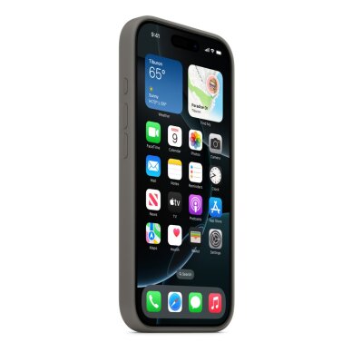 iPhone 16 PRO Stone Grey Original Silicone MagSafe nugarėlė MYYL3ZM/A 1