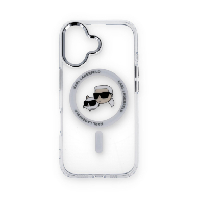iPhone 16 white Magsafe IML Metal KC Heads KARL LAGERFELD nugarėlė 8