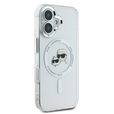 iPhone 16 white Magsafe IML Metal KC Heads KARL LAGERFELD nugarėlė 3