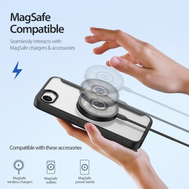 iPhone 16e black DUX DUCIS Mag Skin X PRO dėklas 1