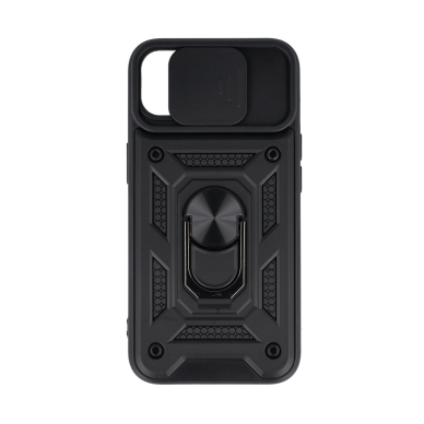 iPhone 16e black RING ARMOR WITH CAMSHIELD nugarėlė