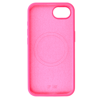 iPhone 16e pink SLIM SILICONE MagSafe nugarėlė 2