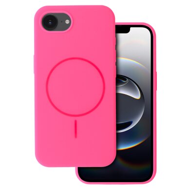 iPhone 16e pink SLIM SILICONE MagSafe nugarėlė