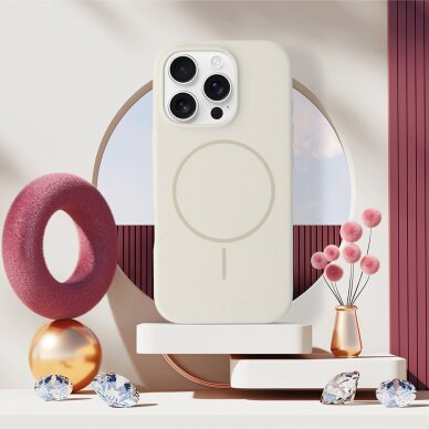 iPhone 16e stone SLIM SILICONE MagSafe nugarėlė 4