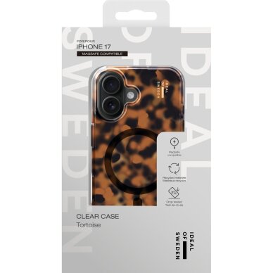 iPhone 17 iDeal Of Sweden Clear nugarėlė MagSafe Tortoise 1