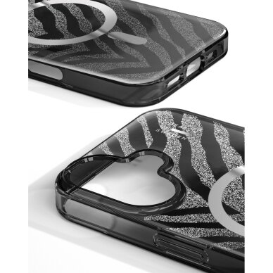iPhone 17 iDeal Of Sweden Clear Zebra Mystique MagSafe nugarėlė 3