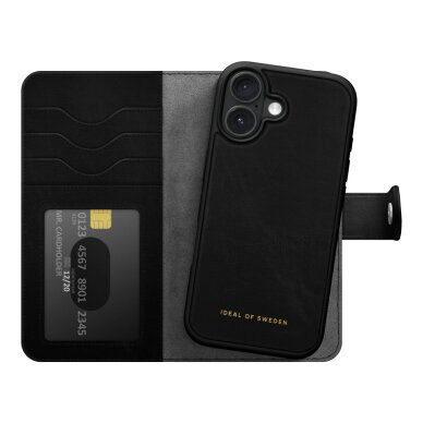 iPhone 17 iDeal Of Sweden MagSafe Magnet Wallet+ Black dėklas 3