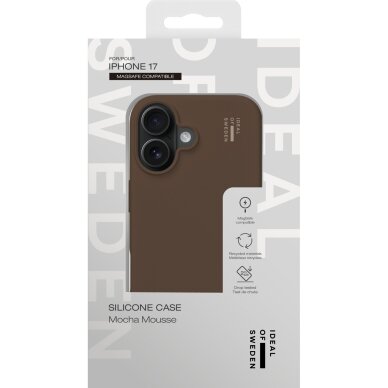 iPhone 17 iDeal Of Sweden Silicone MagSafe Mocha Mousse nugarėlė 4