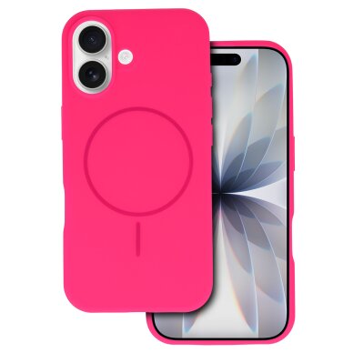 iPhone 17 pink SLIM SILICONE MagSafe nugarėlė