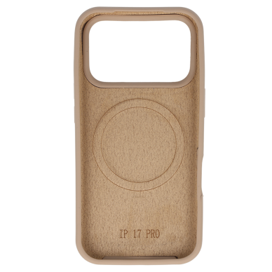 iPhone 17 PRO beige SLIM SILICONE MagSafe nugarėlė 1