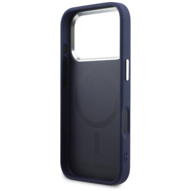 iPhone 17 PRO blue MagSafe PU Karl RSG Logo KARL LAGERFELD nugarėlė 6