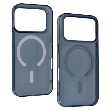 iPhone 17 PRO blue SLIM CLEAR MAG nugarėlė 3